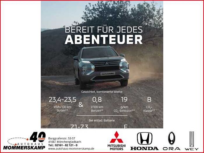 Mitsubishi Plug-in Hybrid Outlander 2,4 BASIS 4WD+Klima+LED+PDC+Tempomat+Totwinkel+360Grad- 2,4 BASIS 4WD+Klima+LED+PDC+Tempomat+Totwinkel+360Grad-Kamera