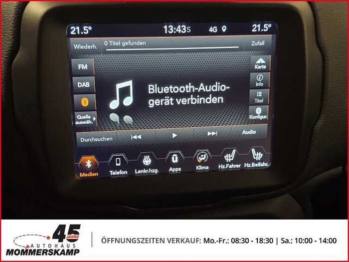 Jeep Renegade Limited FWD 8-fach bereift+LenkradHZG+SitzHZG+Verkehrszeichenerk.+Totwi